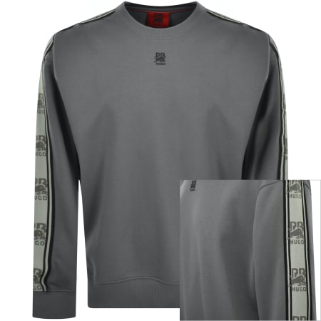 HUGO Dapocrew Regular Fit Sweatshirt Grey | Mainline Menswear